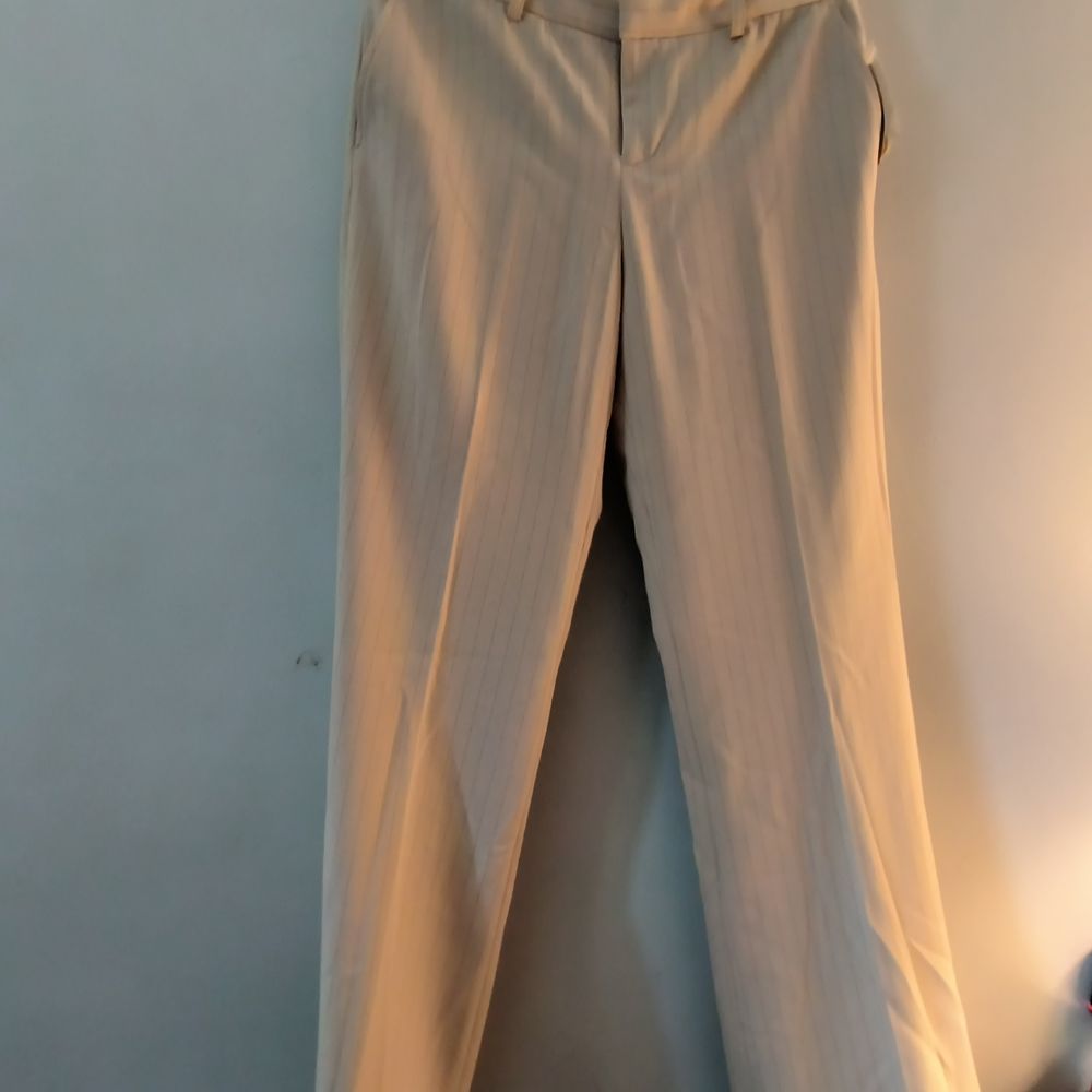 Nicole by Nicole Miller Men's Beige Dress Pants